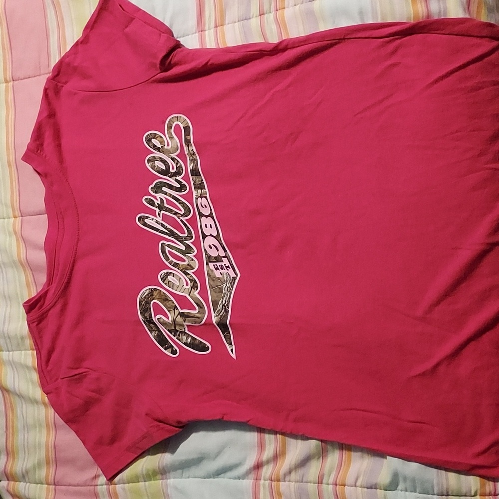 Realtree small pink ladies tee